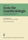 Verzeichnis der Arzte fur Anasthesiologie in der Bundesrepublik Deutschland, Osterreich und der Schweiz - eBook