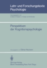 Perspektiven der Kognitionspsychologie - eBook