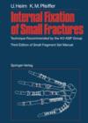 Internal Fixation of Small Fractures : Technique Recommended by the AO-ASIF Group - Book