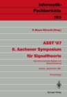 ASST '87 6. Aachener Symposium fur Signaltheorie : Mehrdimensionale Signale und Bildverarbeitung Aachen, 9.-12. September 1987 - eBook