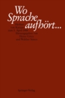 Wo Sprache aufhort.... : Herbert von Karajan zum 5. April 1988 - eBook