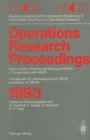 Operations Research Proceedings 1993 : DGOR/NSOR Papers of the 22nd Annual Meeting of DGOR in Cooperation with NSOR / Vortrage der 22. Jahrestagung der DGOR zusammen mit NSOR - eBook
