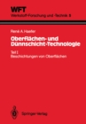 Oberflachen- und Dunnschicht-Technologie : Teil I: Beschichtungen von Oberflachen - eBook