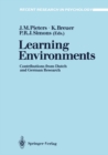 Learning Environments : Contributions from Dutch and German Research - eBook