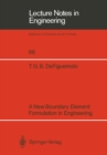 A New Boundary Element Formulation in Engineering - eBook