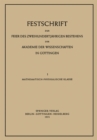 Festschrift zur Feier des Zweihundertjahrigen Bestehens der Akademie der Wissenschaften in Gottingen : I. Mathematisch-Physikalische Klasse - eBook