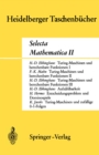 Selecta Mathematica II - eBook