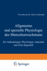 Allgemeine und spezielle Physiologie des Menschenwachstums : Fur Anthropologen, Physiologen, Anatomen und Arzte dargestellt - eBook