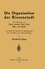 Die Organisation der Riesenstadt : Die Verfassungen von Paris, London, New York, Wien und Berlin - eBook