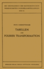 Tabellen zur Fourier Transformation - eBook