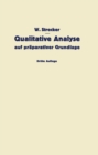 Qualitative Analyse auf praparativer Grundlage - eBook