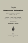 Vortrage uber Sauglingspflege und Sauglingsernahrung : gehalten in der Ausstellung fur Sauglingspflege in Berlin im Marz 1906 - eBook