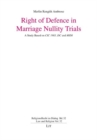 Right of Defence in Marriage Nullity Trials : A Study Based on CIC 1983, DC and MIDI - Book