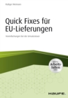Quick fixes fur EU-Lieferungen : Vereinfachungen bei der Umsatzsteuer - eBook