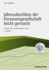 Jahresabschluss der Personengesellschaft leicht gemacht - inkl. Arbeitshilfen online : Fur GbR, OHG, KG und GmbH & Co. KG - eBook