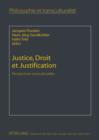 Justice, Droit et Justification : Perspectives transculturelles - eBook