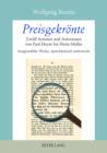 Preisgekroente : Zwoelf Autoren und Autorinnen von Paul Heyse bis Herta Mueller- Ausgewaehlte Werke, sprachkritisch untersucht - eBook