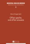 Of fair speche, and of fair answere - eBook
