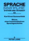 Skizze einer kommunikativen Sprachgeschichte - eBook