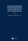 Nachschlagewerk des Reichsgerichts - Gesetzgebung des Deutschen Reichs : Zivilprozessordnung  271-544 - eBook