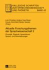 Aktuelle Forschungsthemen der Sprechwissenschaft 3 : Phonetik, Rhetorik, Sprechkunst, Sprach- und Stimmstoerungen - eBook