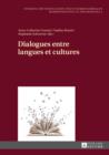 Dialogues entre langues et cultures - eBook