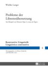 Probleme der Librettouebersetzung : Am Beispiel von Mozarts Oper «Le nozze di Figaro» - eBook