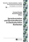 Sprachvariation und Sprachreflexion in interkulturellen Kontexten - eBook
