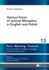Various Faces of Animal Metaphor in English and Polish - eBook