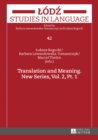 Translation and Meaning. New Series, Vol. 2, Pt. 1 - eBook