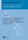 Optionality and overgeneralisation patterns in second language acquisition: Where has the expletive ensconced «it»self? - eBook
