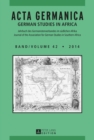 Acta Germanica : German Studies In Africa - eBook