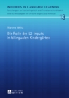 Die Rolle des L2-Inputs in bilingualen Kindergaerten - eBook