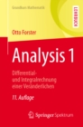 Analysis 1 : Differential- und Integralrechnung einer Veranderlichen - eBook