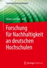 Forschung fur Nachhaltigkeit an deutschen Hochschulen - eBook