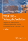 VOB/A 2016 - Textausgabe/Text Edition : Vergabe- und Vertragsordnung fur Bauleistungen, Teil A / German Construction Contract Procedures, Part A - eBook