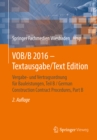 VOB/B 2016 - Textausgabe/Text Edition : Vergabe- und Vertragsordnung fur Bauleistungen, Teil B / German Construction Contract Procedures, Part B - eBook