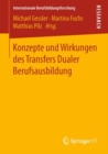 Konzepte und Wirkungen des Transfers Dualer Berufsausbildung - eBook