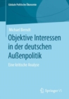 Objektive Interessen in der deutschen Auenpolitik : Eine kritische Analyse - eBook
