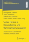 Soziale Themen in Unternehmens- und Wirtschaftskommunikation : Social Issues in Corporate and Business Communication - eBook