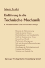 Einfuhrung in die Technische Mechanik : Nach Vorlesungen - eBook