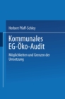 Kommunales EG-Oko-Audit : Moglichkeiten und Grenzen der Umsetzung - eBook