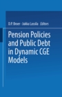 Pension Policies and Public Debt in Dynamic CGE Models - eBook