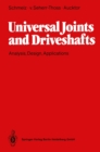 Universal Joints and Driveshafts : Analysis, Design, Applications - eBook