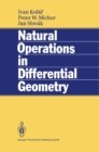 Natural Operations in Differential Geometry - eBook