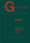 Index : Formula Index 2nd Supplement C33-Cf - eBook