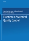 Frontiers in Statistical Quality Control - eBook
