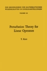 Perturbation theory for linear operators - eBook