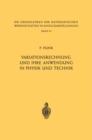 Variationsrechnung und Ihre Anwendung in Physik und Technik - eBook