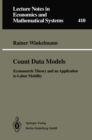 Count Data Models : Econometric Theory and an Application to Labor Mobility - eBook